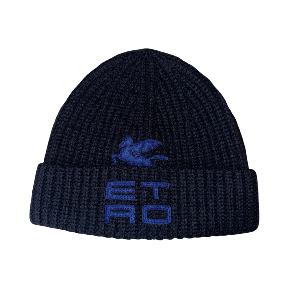 Etro Black and Blue Men's Beanie